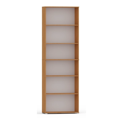 Regał Pola 215x80 olcha, 6 półek na książki i segregatory